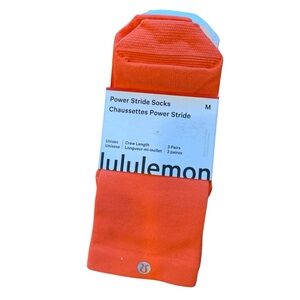 NWT Lululemon power stride socks MULTI Size M